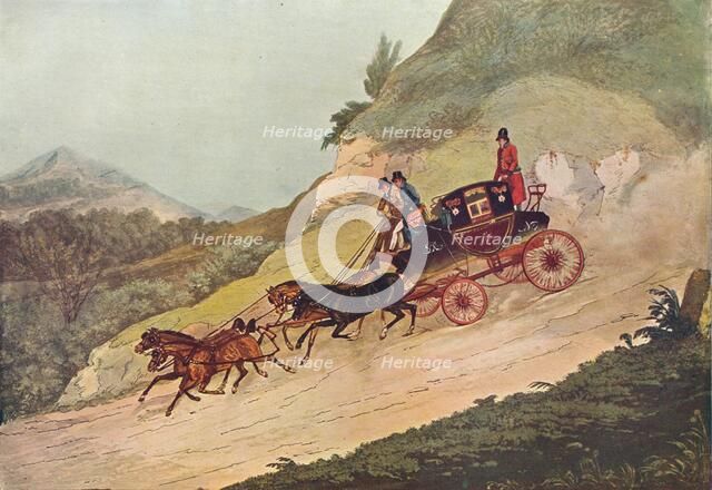 Royal Mail Coach, 19th century, (1907). Artist: Robert Havell