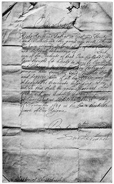 Royal mandate to erase the name of Locke from the students of Christ Church, Oxford, 1684, (1894)