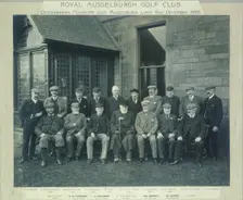 Royal Musselburgh Golf Club Octogenerian foursomes, 1906. Creator: Unknown