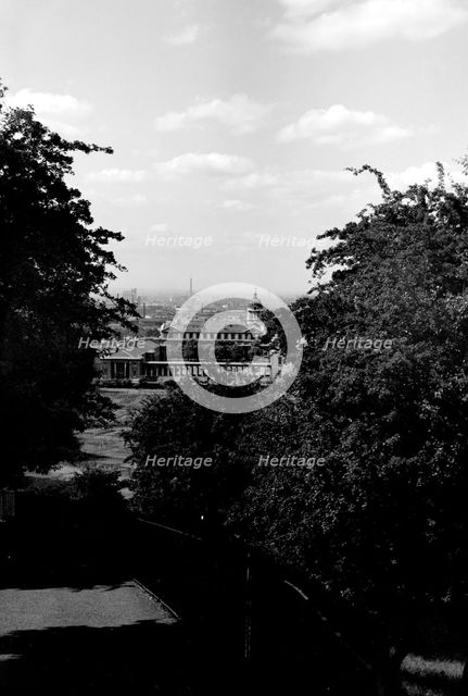 Royal Naval Hospital Greenwich, from Greenwich Park, London, c1945-c1965. Artist: SW Rawlings