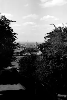 Royal Naval Hospital Greenwich, from Greenwich Park, London, c1945-c1965. Artist: SW Rawlings