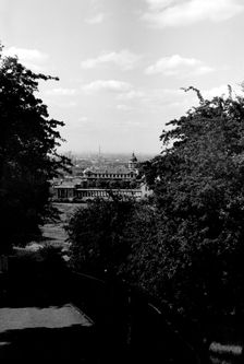 Royal Naval Hospital Greenwich, from Greenwich Park, London, c1945-c1965. Artist: SW Rawlings