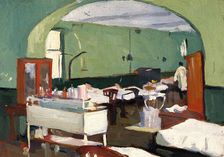 Royal Naval Hospital, Haslar: surgical ward, c1918. Creator: Jan Gordon