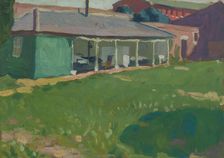 Royal Naval Hospital, Haslar: ward for open-air treatment, c1918. Creator: Jan Gordon