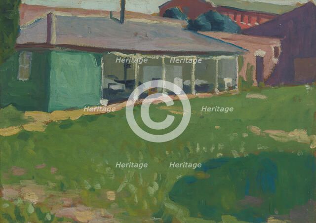 Royal Naval Hospital, Haslar: ward for open-air treatment, c1918. Creator: Jan Gordon.