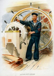 Royal Navy 2nd class Petty Officer, c1890-c1893.Artist: William Christian Symons
