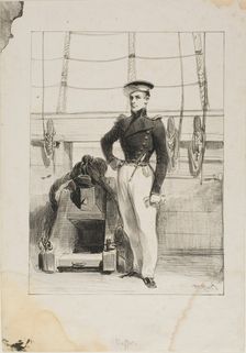 Royal Navy, Line Crew, Ship's Ensign, 1830–33. Creator: Auguste Raffet