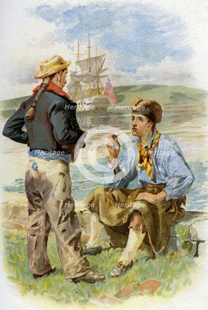 Royal Navy sailors, 18th century (c1890-c1893). Artist: Unknown