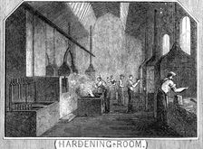 Royal Small Arms Factory, Enfield: Hardening Room, 1861. Creator: William James Palmer