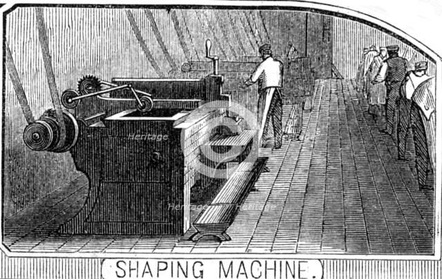 Royal Small Arms Factory, Enfield: Shaping Machine, 1861. Creator: William James Palmer.