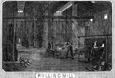 Royal Small Arms Factory, Enfield: Rolling Mill, 1861. Creator: William James Palmer