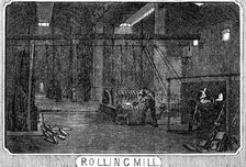 Royal Small Arms Factory, Enfield: Rolling Mill, 1861. Creator: William James Palmer