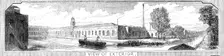 Royal Small Arms Factory, Enfield: View of Exterior, 1861. Creator: William James Palmer