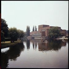 Royal Shakespeare Theatre, Waterside, Stratford-Upon-Avon, Warwickshire, 1958. Creator: Walter Scott