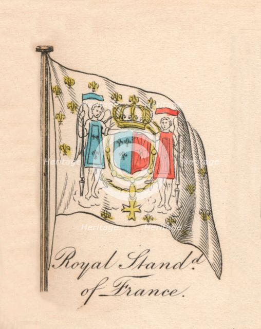 'Royal Standard of France', 1838. Artist: Unknown.