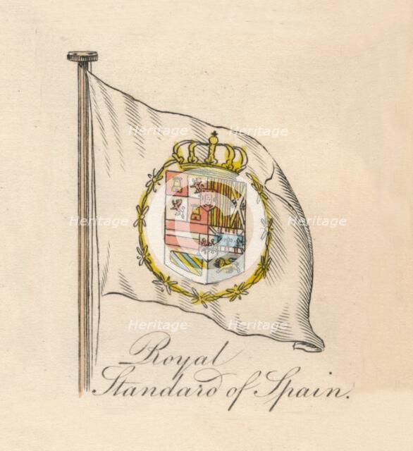 'Royal Standard of Spain', 1838. Artist: Unknown.