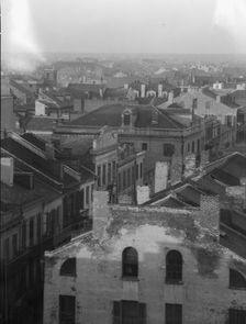 Royal Street roofs and gable ends, New Orleans, between 1920 and 1926. Creator: Arnold Genthe