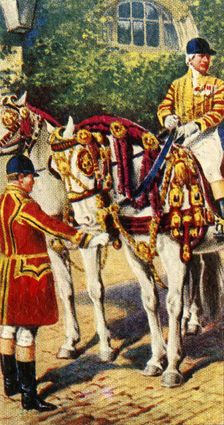 Royal Postilion and Walking Attendant 1937. Creator: Unknown