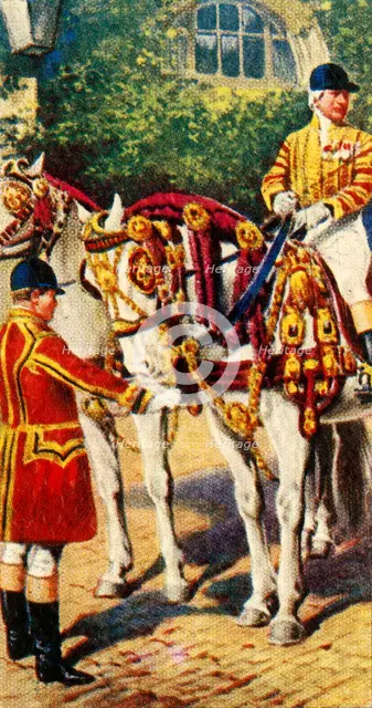 'Royal Postilion and Walking Attendant', 1937. Creator: Unknown.