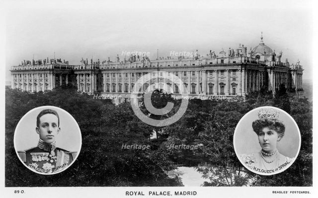 Royal Palace, Madrid, Spain, early 20th century. Artist: Unknown