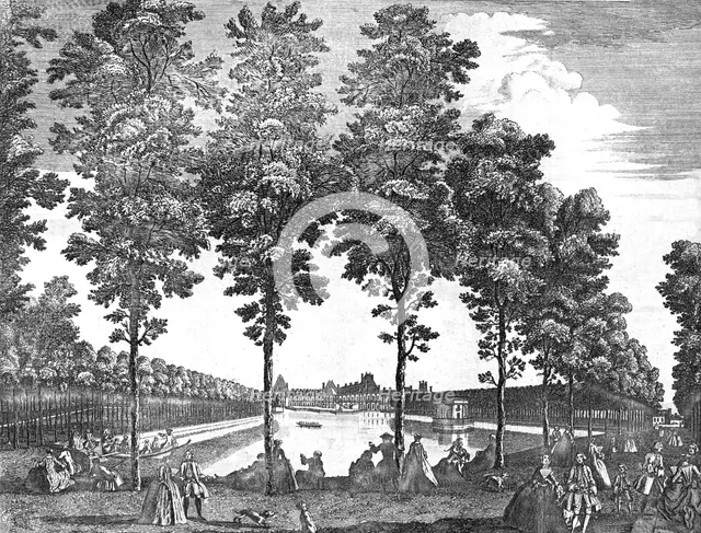 Royal Palace of Fontainebleau, France, 1750. Artist: Unknown.