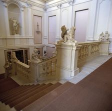 Royal Palace of Riofrio, staircase detail