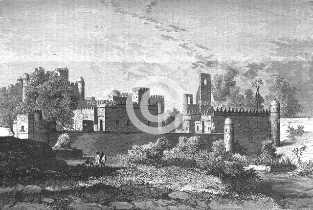'Royal Palace at Gondar; A journey through Soudan and Western Abyssinia, with Reminiscences...1875. Creator: Unknown.