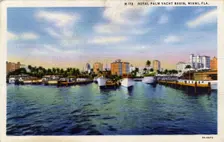 Royal Palm Yacht Basin, Miami, Florida, USA, 1933