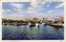 Royal Palm Yacht Basin, Miami, Florida, USA, 1933