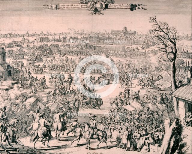 Royal Procession of King William III, 1688. Artist: Romeyn de Hooghe