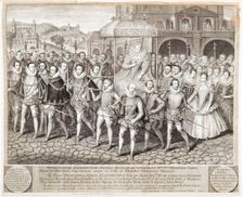 Royal procession of Queen Elizabeth I, c1580 (1744). Creator: George Vertue