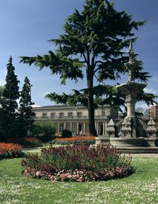 Royal Pump Room and Baths from Jephson Gardens, Leamington Spa, Warwickshire