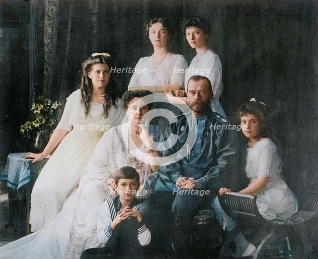 Royal Russian family, 1914. Creator: Bain News Service.