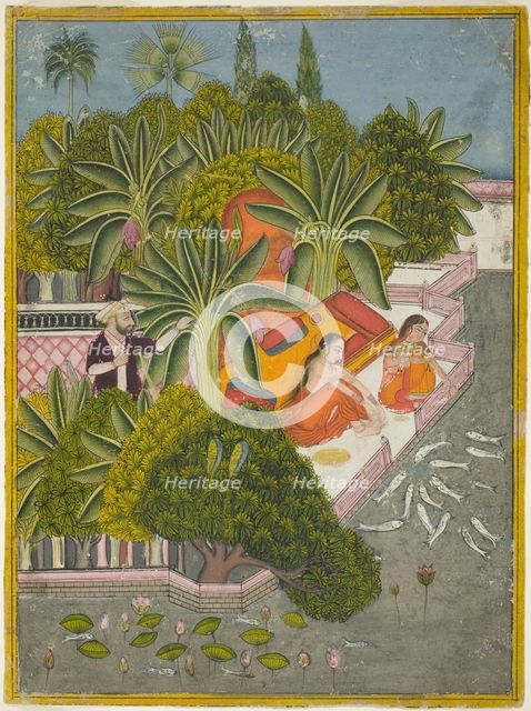Royal Women Feeding Fish, c. 1740. Creator: Unknown.