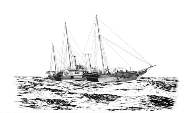Royal Yacht 'Alberta', c1980-c1995 Artist: Frank Gardiner.