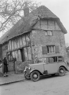 Road testing a Triumph Scorpion, Horley, Surrey, 1931. Artist: Bill Brunell