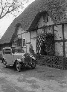 Road testing a Triumph Scorpion, Horley, Surrey, 1931. Artist: Bill Brunell