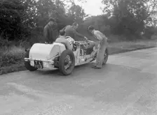 Road testing Raymond Mays Vauxhall-Villiers, c1930s. Artist: Bill Brunell