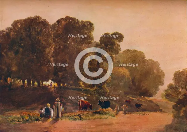 'Road Through a Park', c19th century. Creator: Peter de Wint.