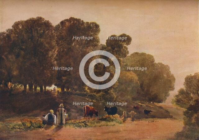 'Road Through a Park', c19th century. Creator: Peter de Wint.