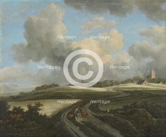 Road through Fields of Corn near the Zuider Zee, 1660. Creator: Jacob van Ruisdael.