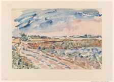 Road through landscape, 1873-1932. Creator: Willem Steenhoff