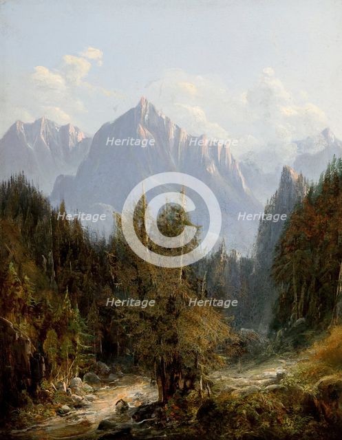 Road to the Morskie Oko Lake, 1850. Creator: Adam Gorczynski.