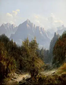 Road to the Morskie Oko Lake, 1850. Creator: Adam Gorczynski