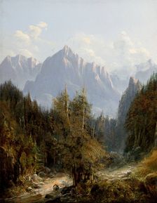 Road to the Morskie Oko Lake, 1850. Creator: Adam Gorczynski
