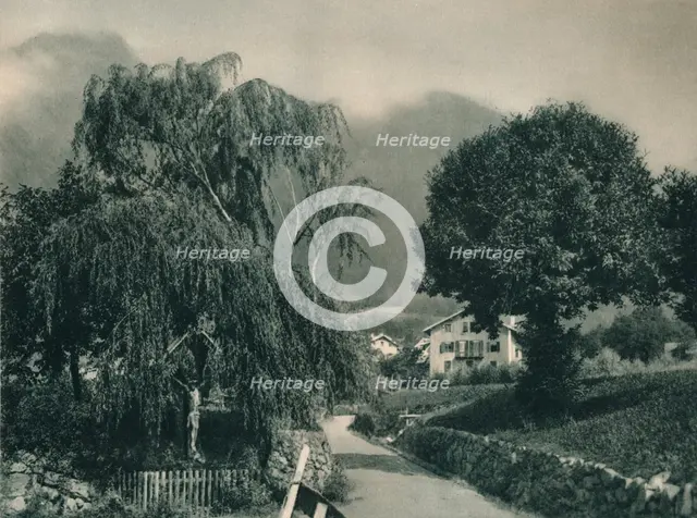 Road to Tyrol Castle, Merano, South Tyrol, Italy, 1927. Artist: Eugen Poppel.