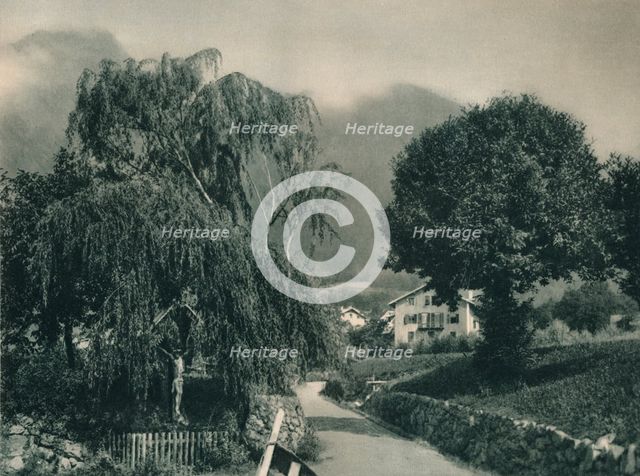 Road to Tyrol Castle, Merano, South Tyrol, Italy, 1927. Artist: Eugen Poppel.