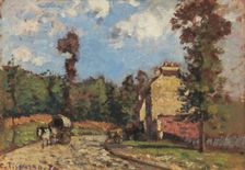 Road to Versailles, Marly-le-Roi, 1870. Creator: Pissarro, Camille (1830-1903)