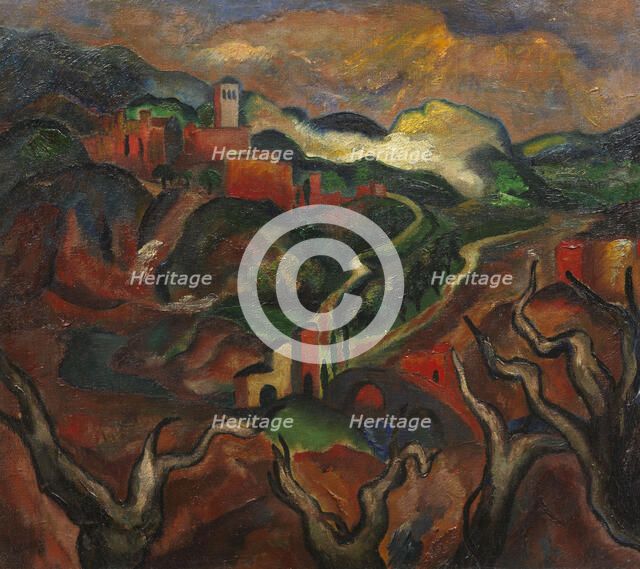 Road to Assisi, 1920. Creator: Eberz; Josef (1880-1942).