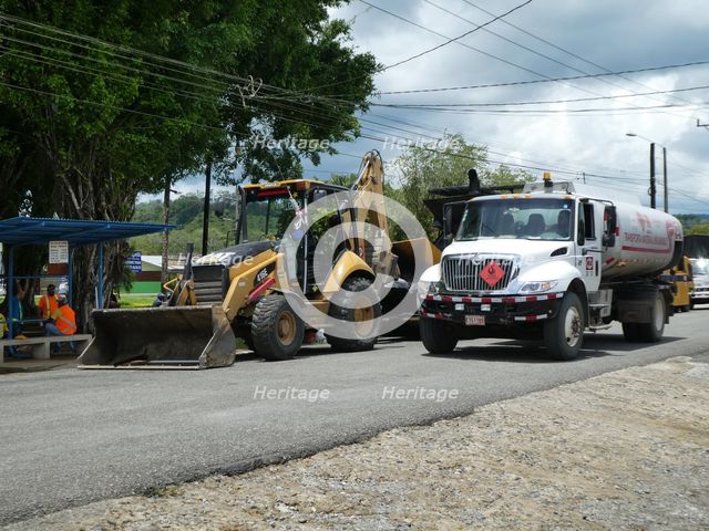 Road works in Costa Rica 2018. Creator: Unknown.